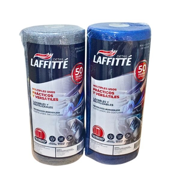LAFFITTE ROLLO DE PAÑOS DE MICROFIBRAS 50 PAÑOS 30×30